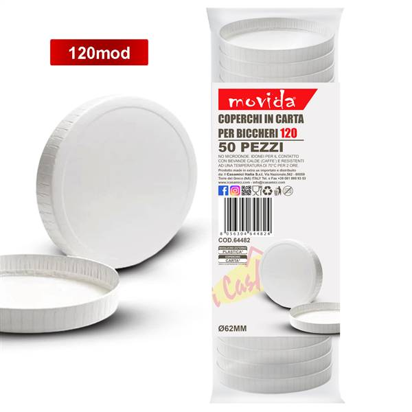 MOVIDA COPERCHIO 120ML 50PZ 