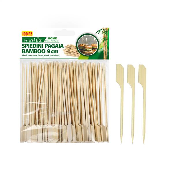 MOVIDA SPIEDINO SPADA BAMBOO 9CM 100PZ 