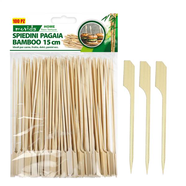 MOVIDA SPIEDINO SPADA BAMBOO 15CM 100PZ 