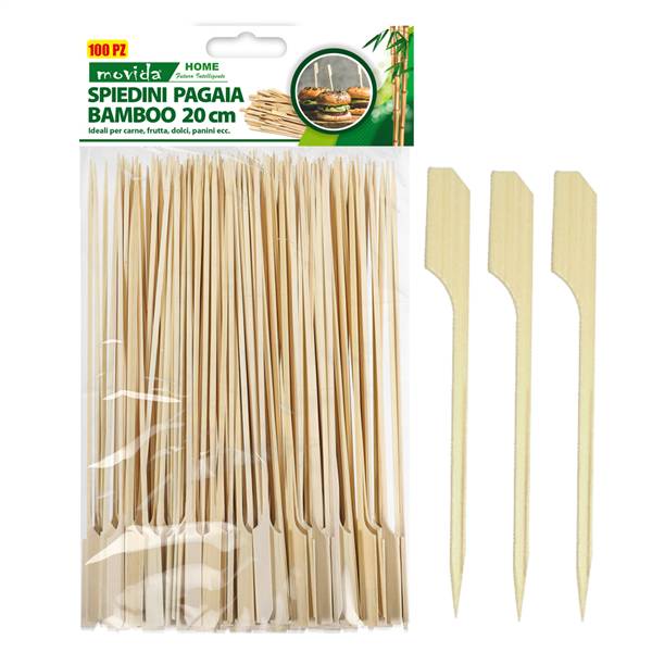 MOVIDA SPIEDINO SPADA BAMBOO 20CM 100PZ 