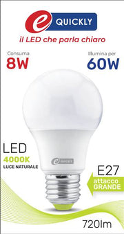 HD GOCCIA LED A60 E27 8W 4000K ART.Q-1002