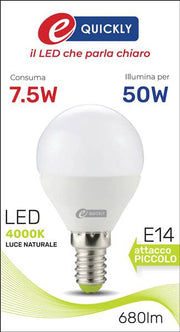 HD SFERA LED P45 E14 7.5W 4000K ART.Q-1017