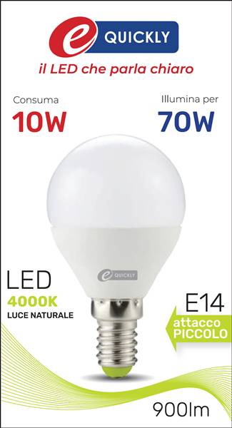 HD SFERA LED P45 E14 10W 4000K ART.Q-1066