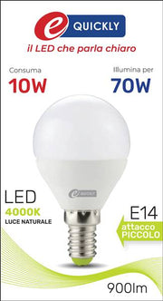 HD SFERA LED P45 E14 10W 4000K ART.Q-1066