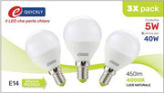 HD LAMPADINA LED X3 P45 E14 5W 4000K ART.Q3-1014
