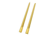 PARTENOPE SET 2 CANDELE TORCIGLIONE ORO 30CM.