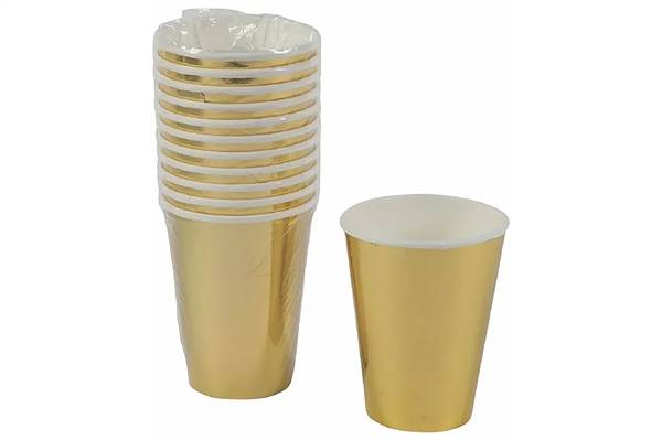 PARTENOPE SET 12 BICCHIERI 266ML ORO 