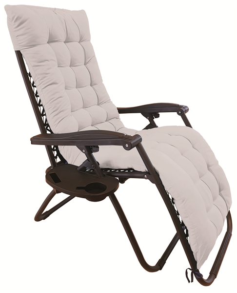 GFC POLTRONA RELAX IMBOTTITA PANNA HU151 CM.90-165X65X113H TUBO DM.25