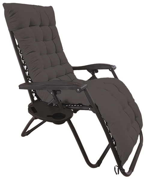 GFC POLTRONA RELAX IMBOTTITA GRIGIO HU15 GRIGIO SCURO CM.90-165X65X113H TUBO DM.25