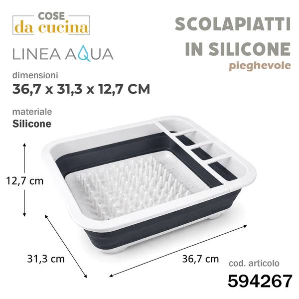 CS SCOLAPIATTI LINEA AQUA IN SILICONE 36,7X31,3X12,7CM