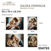 CS QUADRO TELA SACRA FAMIGLIA 50X70 ASS. 