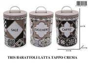 GIARDINI TRIS BARATTOLI LATTA TAP CREMA 