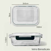ARCA CONTENITORE VETRO RETT 24X19CM H.7 