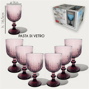 ARCA CALICI VETRO 6PZ ROYAL PORPORA 