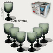 ARCA CALICI VETRO 6PZ ROYAL FUMO 