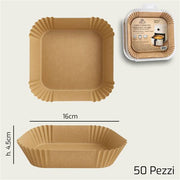 ARCA CARTA FORNO S/50 QUADRA 16CM MARRON 