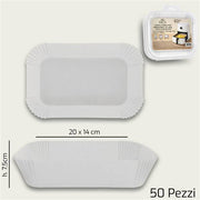 ARCA CARTA FORNO S/50 RETT 20X14CM BIANC 
