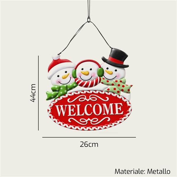 ARCA PARETE WELCOME NATALE 26X44CM 