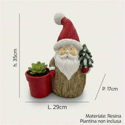 ARCA VASO BABBO NATALE H.36CM 