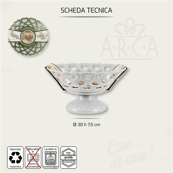 ARCA CENTROTAVOLA VERDE CM.30 