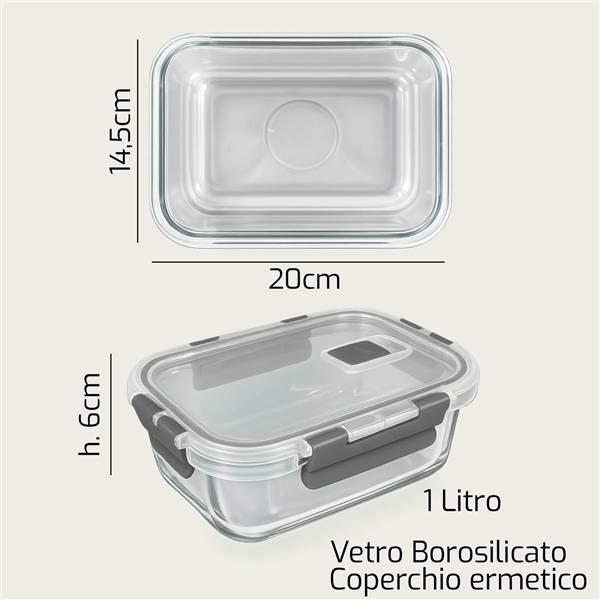 ARCA CONTENITORE VETRO 20X14,5X6 