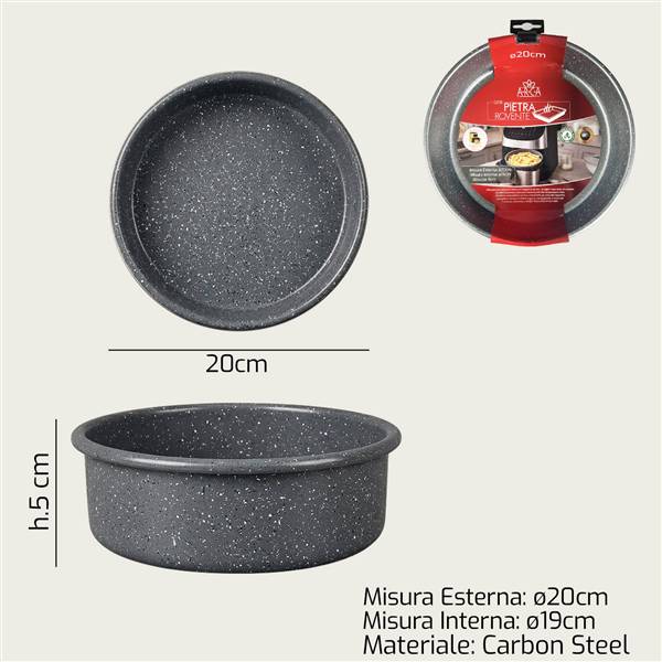 ARCA TEGLIA TONDA ROVENTE 21,5CM H5 