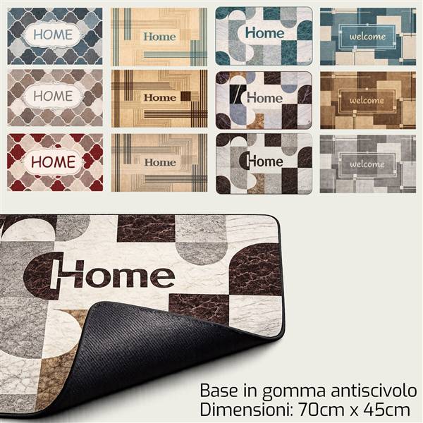ARCA TAPPETO ANTISCIVOLO CM.70X45 ASS. 