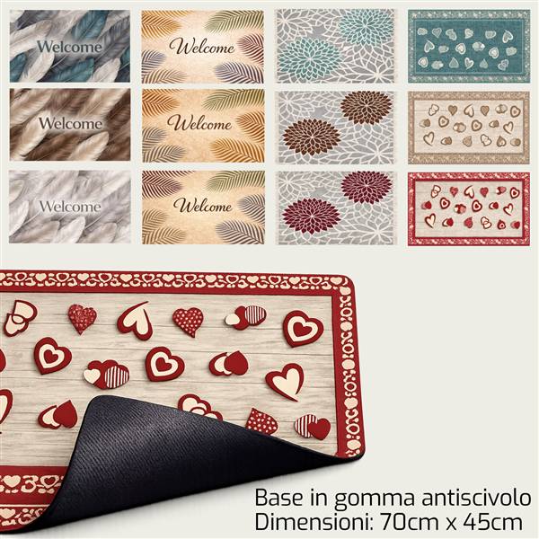 ARCA TAPPETO ANTISCIVOLO CM.70X45 ASS. 