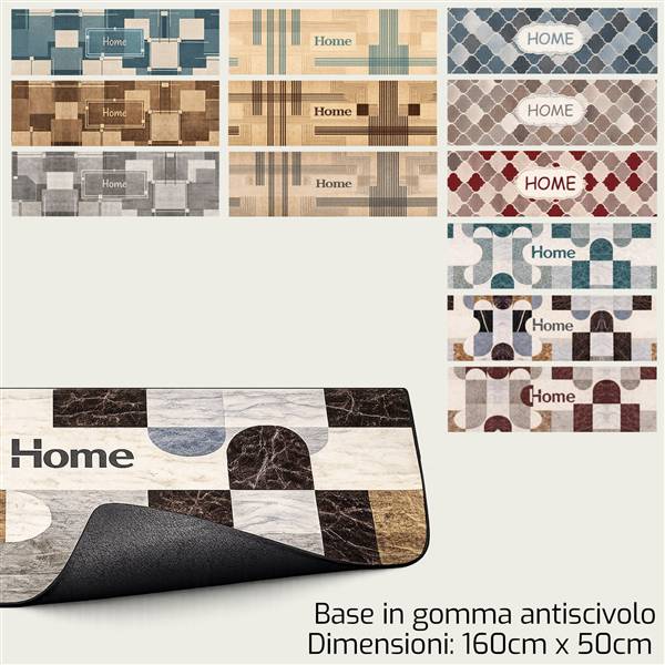 ARCA TAPPETO ANTISCIVOLO CM.160X50 ASS. 
