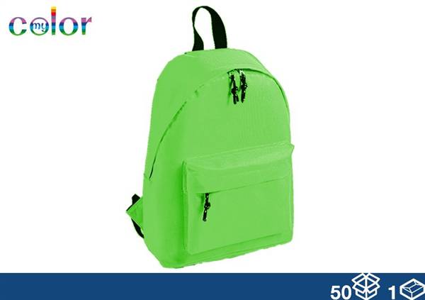 EOL ZAINO TESSUTO VERDE FLUO 38X28X12 