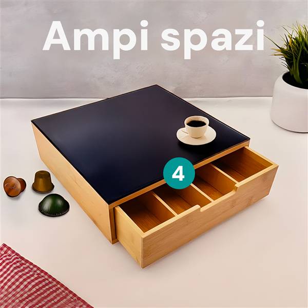 AVILIA PORTACAPSULE IN BAMBU 30X30X10 PORTACIALDE