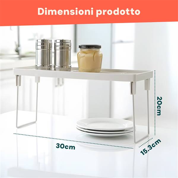 AVILIA SET 3 SCAFFALI 30X20X15,3 CM BIAN RICHIUDIBILI BIANCO