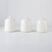 MMZ BARATTOLI 3PZ IN CERAMICA 500ML CM.9X9XH12,5 MODELLO CLASSIC