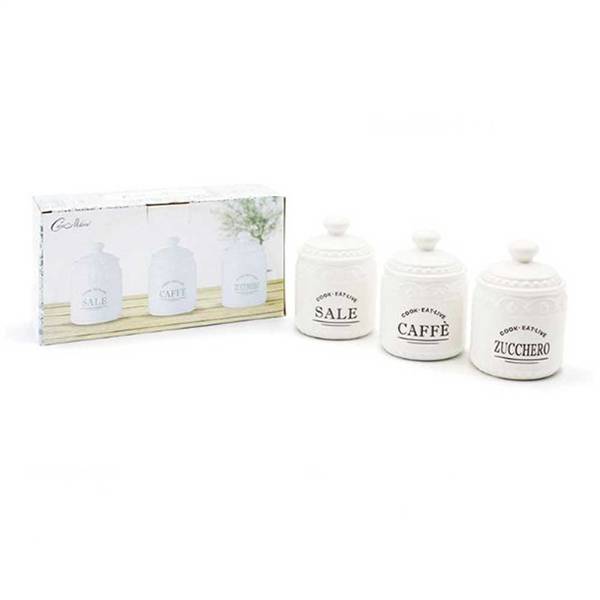 MMZ BARATTOLI 3PZ IN CERAMICA 500ML 