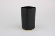 MMZ PORTASPAZZOLINO SOFT TOUCH NERO E BAMBOO DM.7XH.12CM