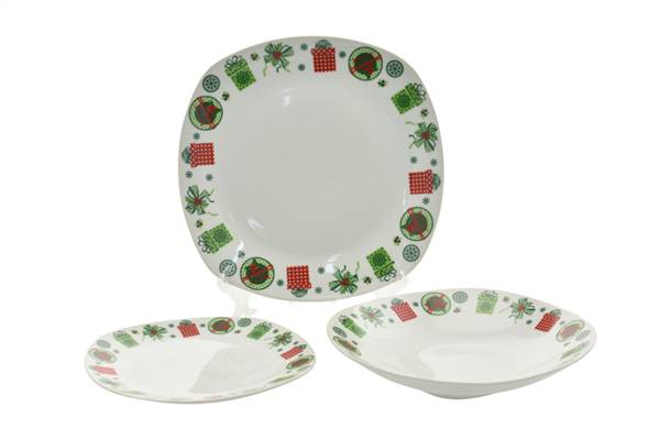 PARTENOPE SERV. PIATTI 18PZ QUADRO D733 