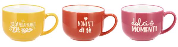 STAR TAZZA MUG CERAMICA 650ML ASS3COL DM12XH9