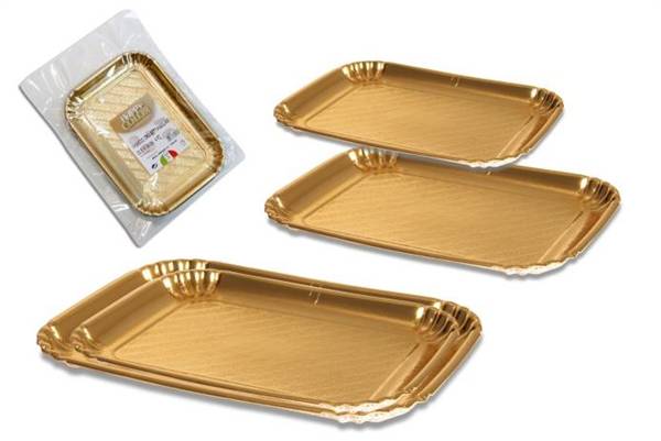 REAL DREAM VASSOIO ORO 14,5X20,5 5PZ 