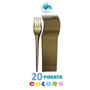 BIO FORCHETTE ORO 20PZ RIUTILIZZABILI 