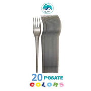 BIO FORCHETTE ARGENTO 20PZ RIUTILIZZABIL 