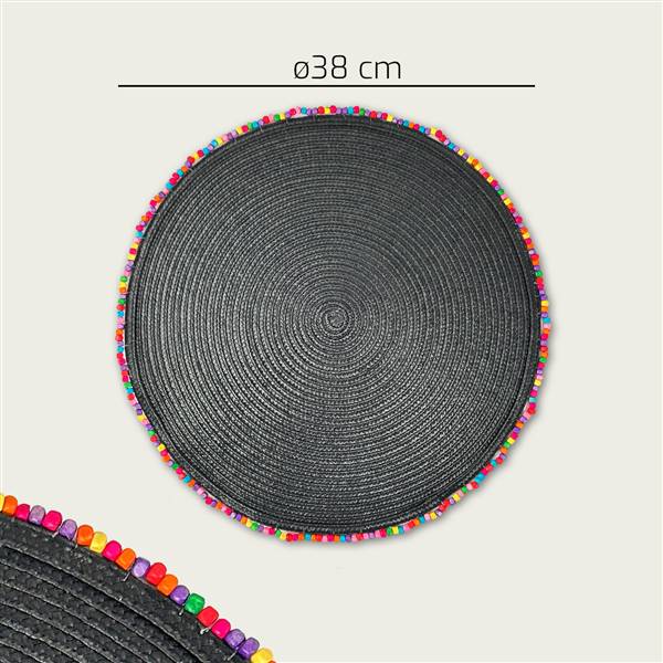 ARCA SOTTOPIATTO DM.38 NERO BORDATO 