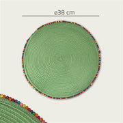 ARCA SOTTOPIATTO DM.38 VERDE BORDATO 