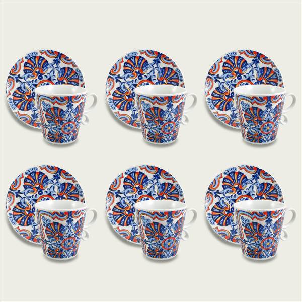 ARCA TAZZINE CAFFE' 6PZ C/PIATTO PUERT 