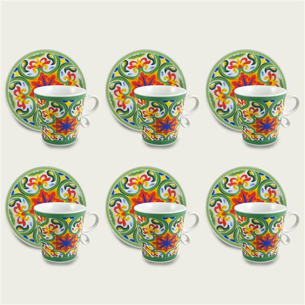ARCA TAZZINE CAFFE 6PZ C/PIATTO TENER 
