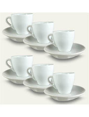 ARCA TAZZINE CAFFE' 6PZ C/PIATT BIANCHE 