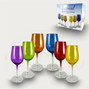ARCA CALICI COLORATI 6PZ TROPICAL 