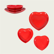 ARCA PIATTO PIANO CM.25 CUORE ROSSO 