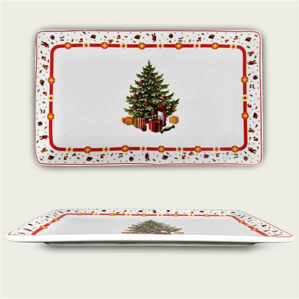 ARCA VASSOIO CHRISTMAS TREE 34X20CM XMAS NATALE