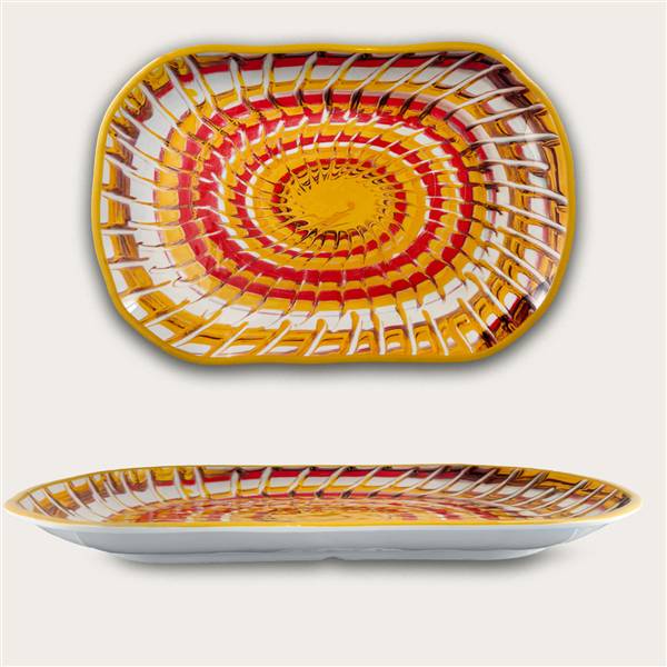 ARCA VASSOIO 30X20X3 MELAM RICCIO GIALL 