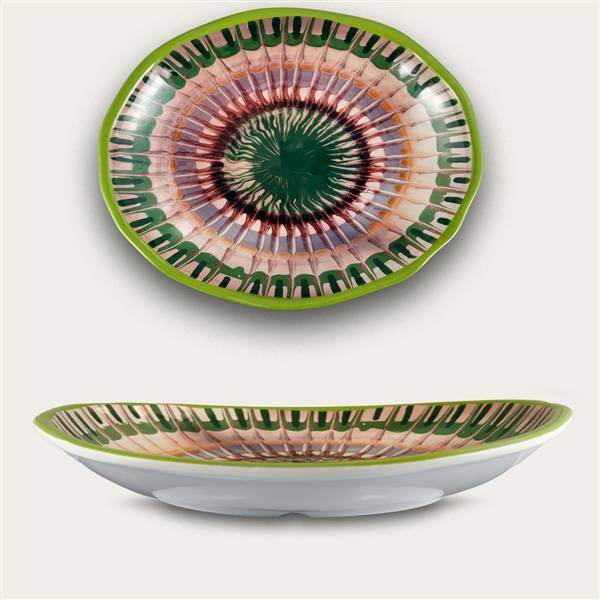 ARCA VASSOIO OVALE 44X33X6 RAGGIO VERDE MELAMINA
